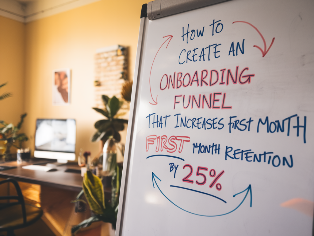 How to create an onboarding funnel that increases first-month retention by 25%