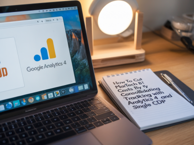 How to cut martech costs by 40% by consolidating tracking with Google Analytics 4 and a single CDP