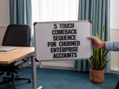 How to rebuild churned enterprise accounts using a 5-touch comeback sequence that wins renewals