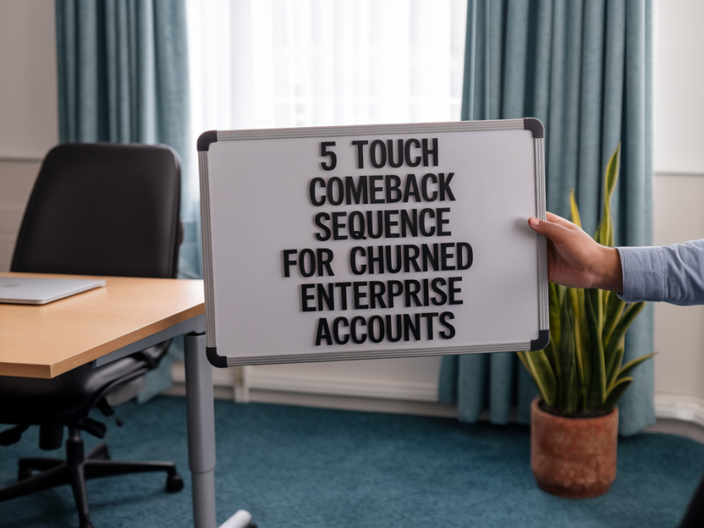 How to rebuild churned enterprise accounts using a 5-touch comeback sequence that wins renewals