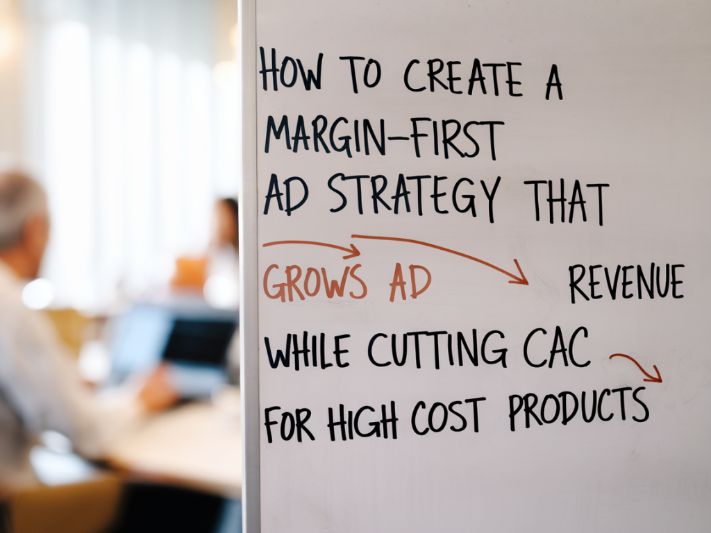 How to create a margin-first ad strategy that grows revenue while cutting cac for high-cost products