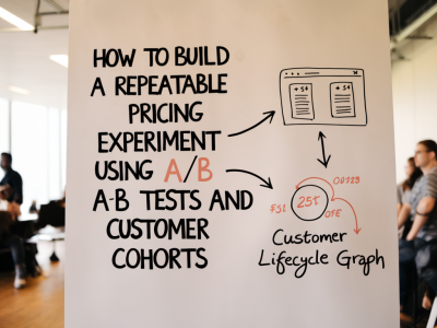 How to build a repeatable pricing experiment using a/b tests and customer cohorts