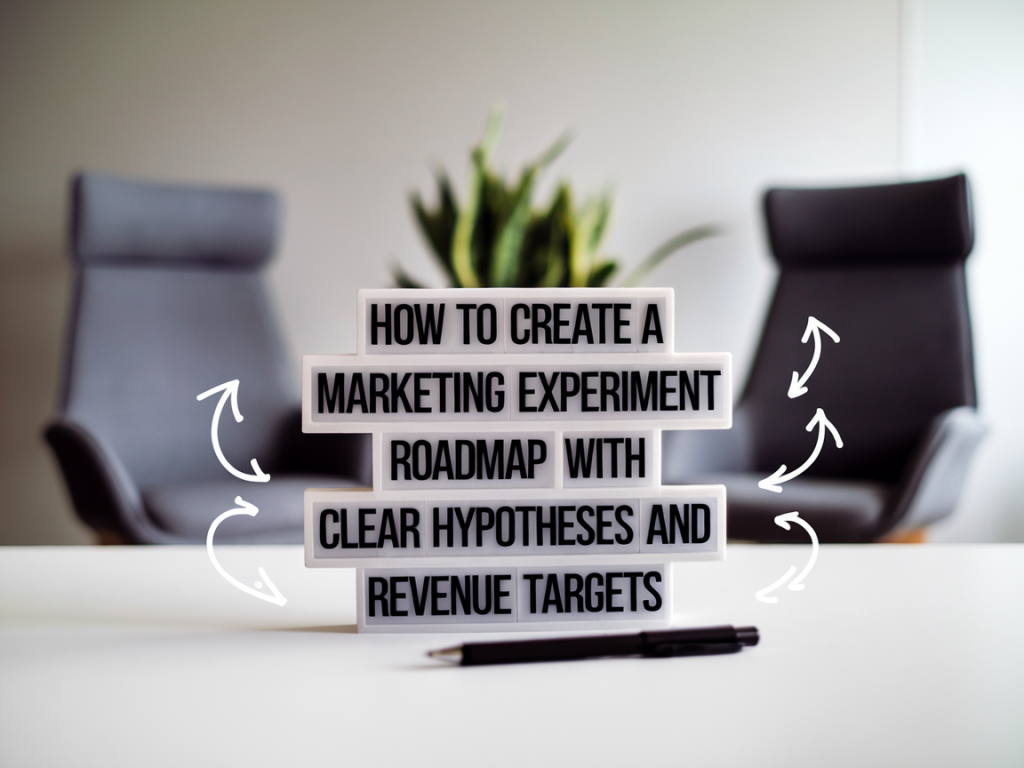 How to create a marketing experiment roadmap with clear hypotheses and revenue targets
