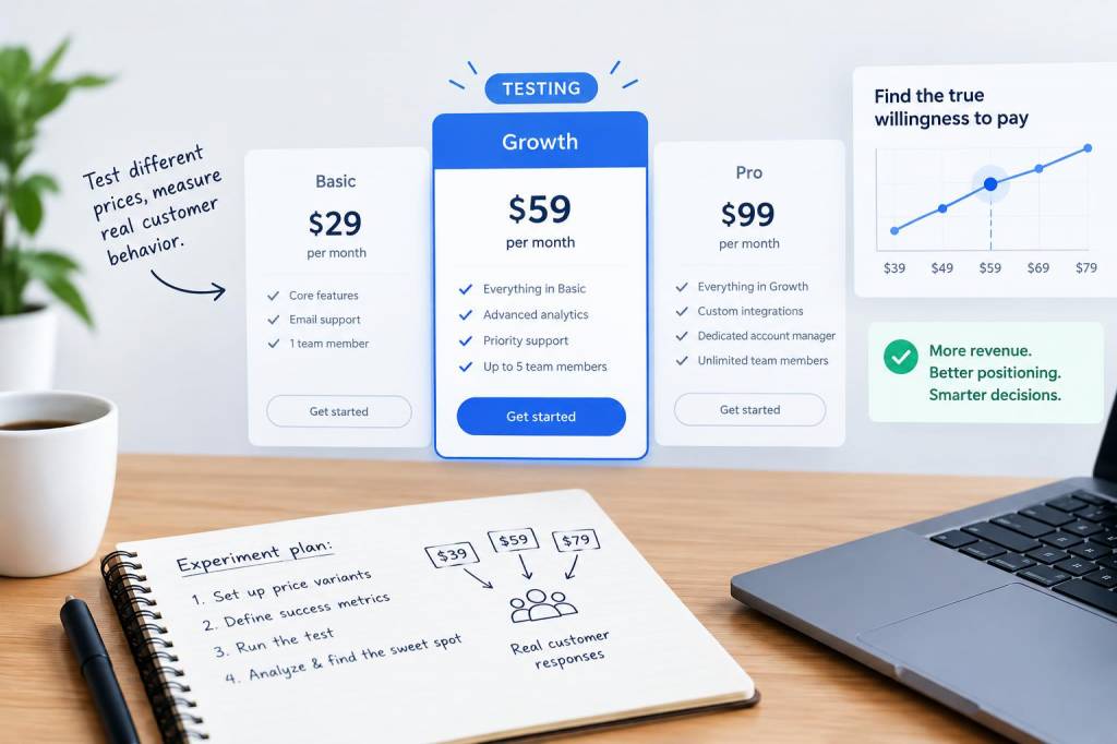 How to design a pricing experiment that reveals the true willingness to pay for your mid-market tier